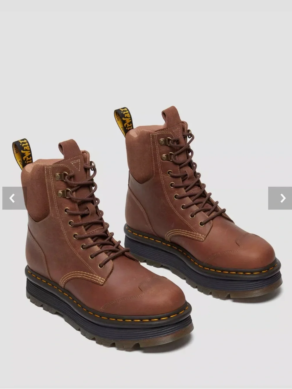 Dr. martens ZEBZAG SUEDE & LEATHER CASUAL LACE UP BOOTS men size 11 gently used